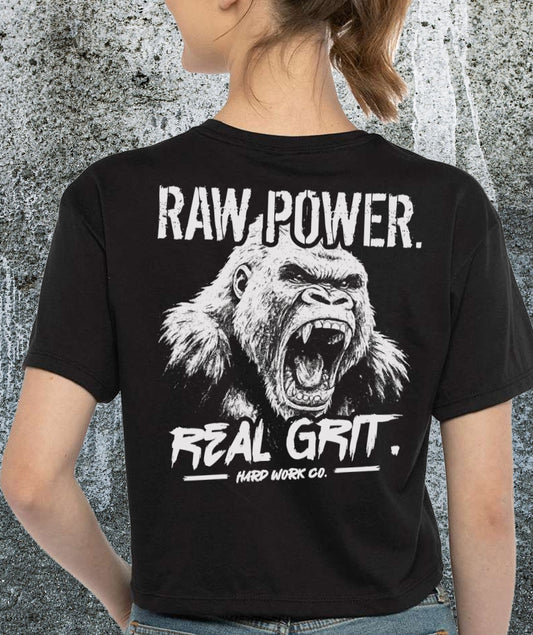 THE RAW POWER LADIES' CROP TOP