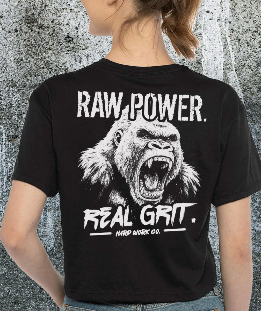 THE RAW POWER LADIES' CROP TOP