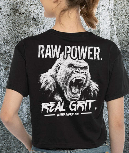 THE RAW POWER LADIES' CROP TOP